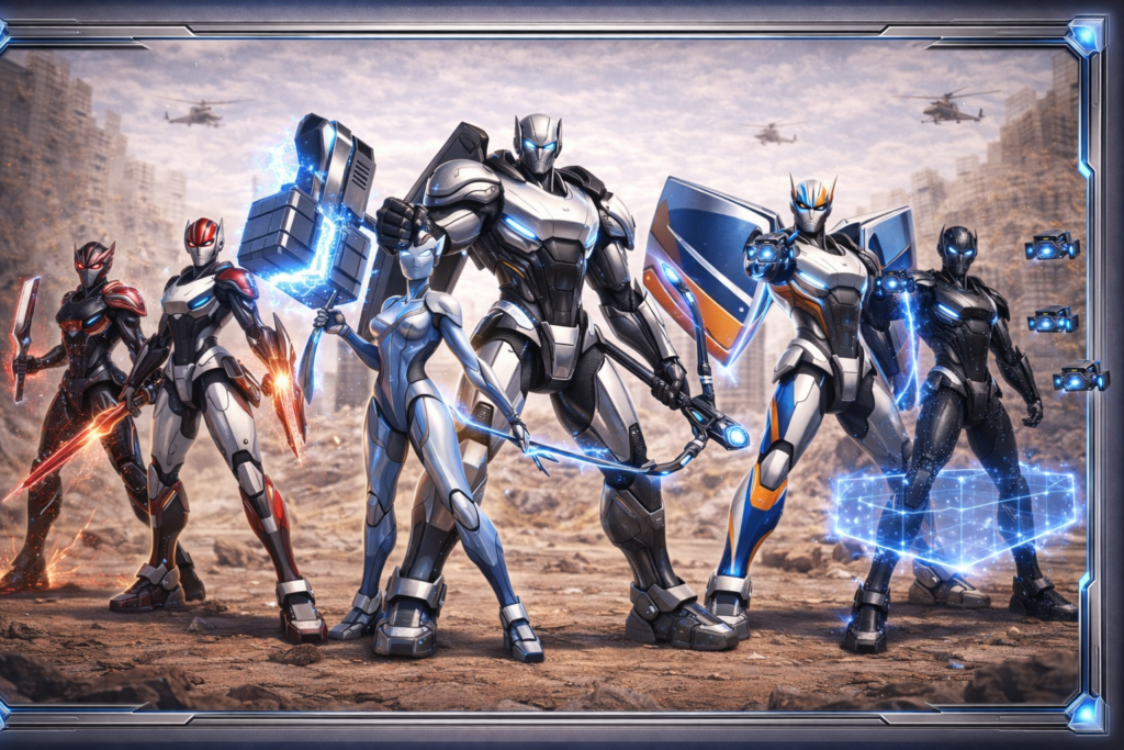 Anime Arena hero concept art