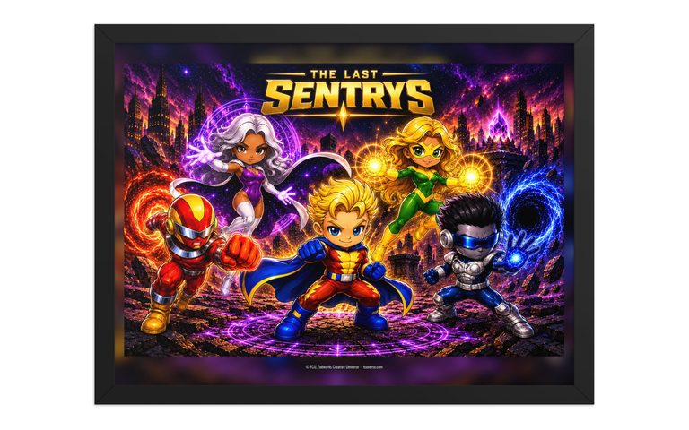 The Last Sentrys Framed Poster: FCU Chibi