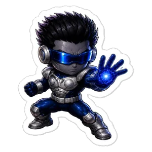 Death Probe Kiss-Cut Sticker: FCU Chibi