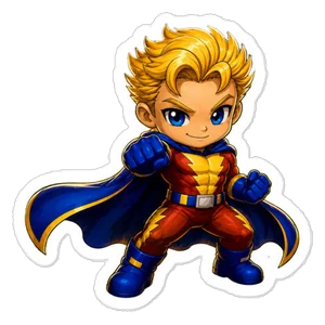 Streak Kiss-Cut Sticker: FCU Chibi