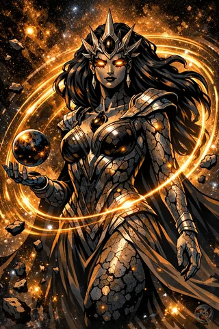 Atraxis, embodiment of Gravity, Cosmic Council character splash art