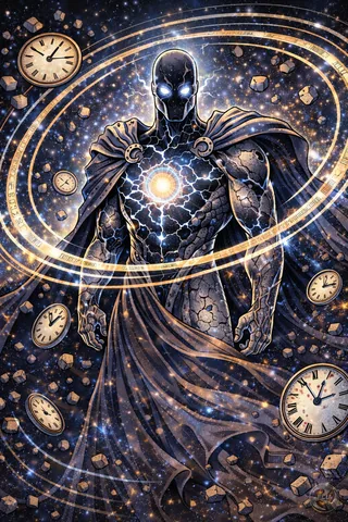 Chronox, embodiment of Time, Cosmic Council character splash art