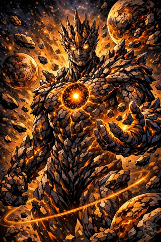 Valther, embodiment of Matter, Cosmic Council character splash art